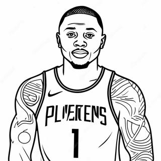 Damian Lillard Ausmalbild 38266-31814