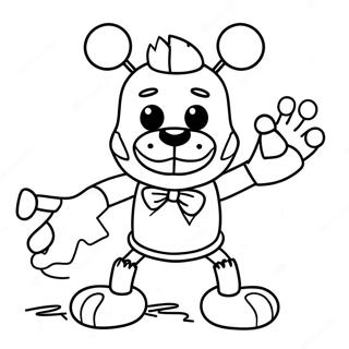 Fnaf Puppe In Aktion Ausmalbild 38517-32024