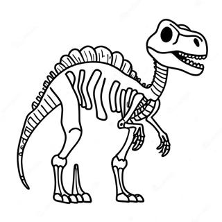 Dinosaurier Skelett Ausmalbild 38606-32098