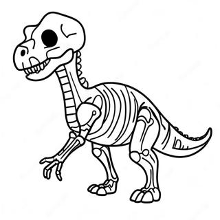 Dinosaurier Skelett Ausmalbild 38606-32099