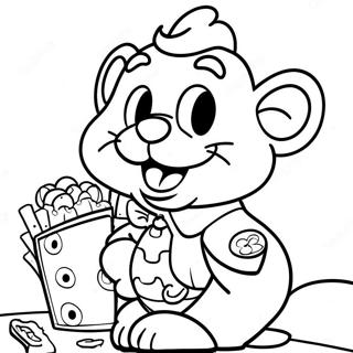 Chuck E Cheese Ausmalbild 3860-3121