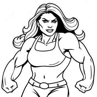 She Hulk In Aktion Ausmalbild 38967-32374