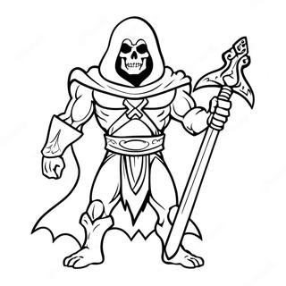 Skeletor Mit Seinem Schwert Ausmalbild 39228-32583