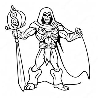 Skeletor Mit Seinem Schwert Ausmalbild 39228-32584