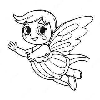 Funkelnde Pixie Im Flug Ausmalbild 39258-32598