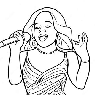 Mariah Carey Singt Auf Der Buhne Ausmalbild 39378-32692