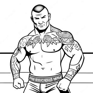 Randy Orton In Aktion Ausmalbild 39388-32701