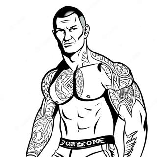 Randy Orton In Aktion Ausmalbild 39388-32702