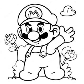 Mario Valentinstag Ausmalbild 39617-32879