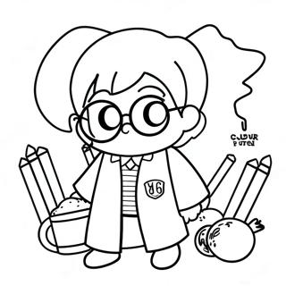 Harry Potter Chibi Ausmalbilder