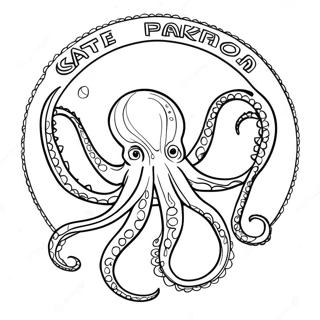 Seattle Kraken Logo Ausmalbild 39777-32994