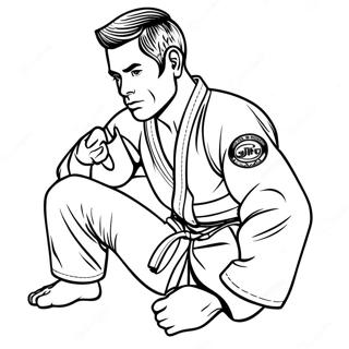 Jiu Jitsu Ausmalbilder