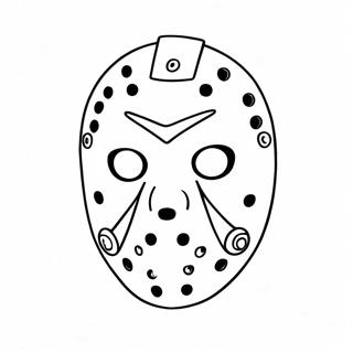 Jason Voorhees Maske Ausmalbild 40188-33337