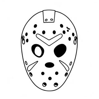 Jason Voorhees Maske Ausmalbild 40188-33340