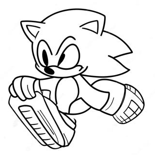 Sonic Der Igel In Aktion Ausmalbild 40198-33333