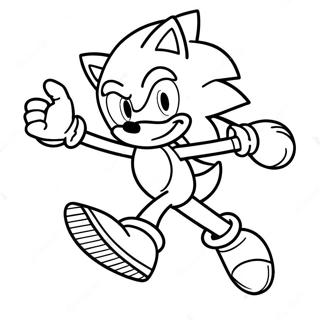 Sonic Der Igel In Aktion Ausmalbild 40198-33334