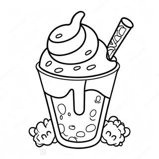 Leckeres Dairy Queen Sundae Ausmalbild 40308-33425