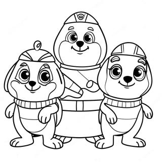 Wonder Pets Team Abenteuer Ausmalbild 40388-33477