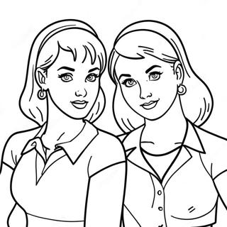 Betty Und Veronica Ausmalbild 40407-33500