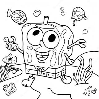 Spongebob Schwammkopf Unterwasserabenteuer Ausmalbild 40628-33669