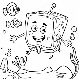 Spongebob Schwammkopf Unterwasserabenteuer Ausmalbild 40628-33670