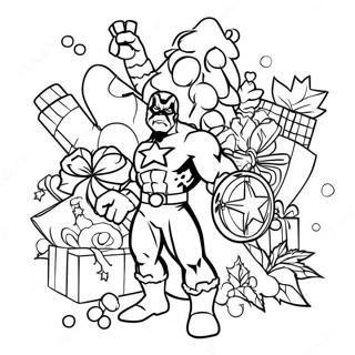 Marvel Weihnachten Ausmalbild 40728-33735