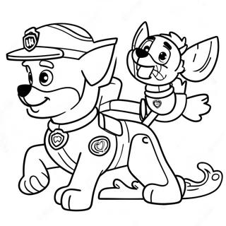 Paw Patrol Tracker Ausmalbilder