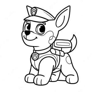 Paw Patrol Tracker Ausmalbild 40748-33755