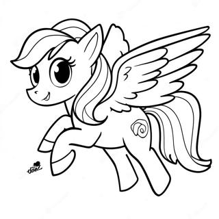 Rainbow Dash Fliegend Ausmalbild 40829-33814