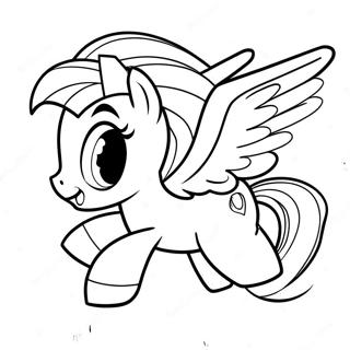 Rainbow Dash Fliegend Ausmalbild 40829-33815