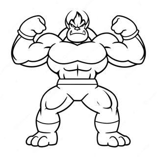 Machamp Mit Flexenden Muskeln Ausmalbild 40869-33834