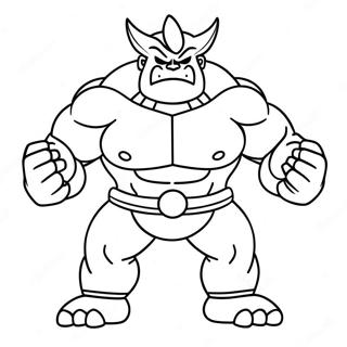 Machamp Mit Flexenden Muskeln Ausmalbild 40869-33836