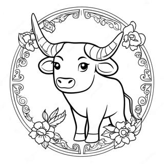 Stier Sternzeichen Ausmalbild 40898-33869