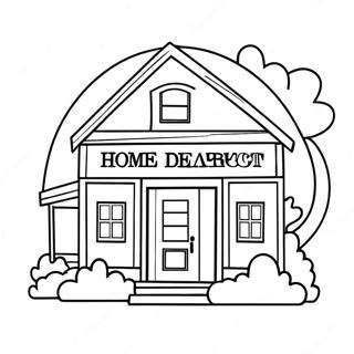 Home Depot Logo Ausmalbild 40908-33882