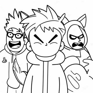 Eddsworld Charaktere Ausmalbild 40919-33875