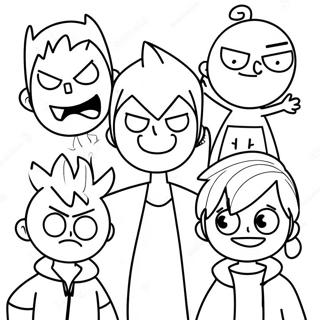 Eddsworld Charaktere Ausmalbild 40919-33876