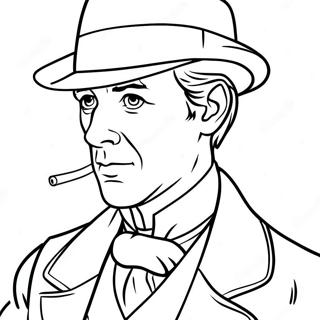 Sherlock Holmes Ausmalbild 40928-33887