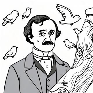 Edgar Allan Poe Ausmalbild 40948-33899