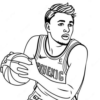 Luka Doncic Dribbelt Basketball Ausmalbild 40969-33938