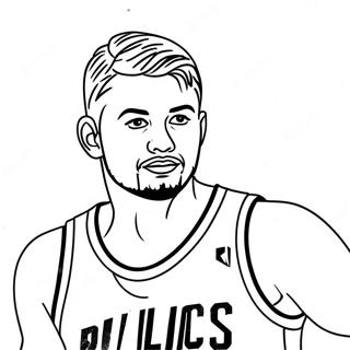 Luka Doncic Dribbelt Basketball Ausmalbild 40969-34037