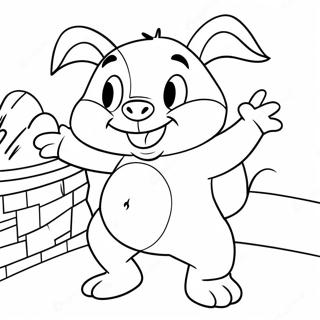 Porky Pig Ausmalbild 41088-34125