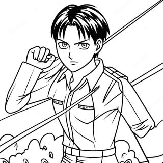 Levi Ackerman Angriff Auf Titan Ausmalbild 41118-34146