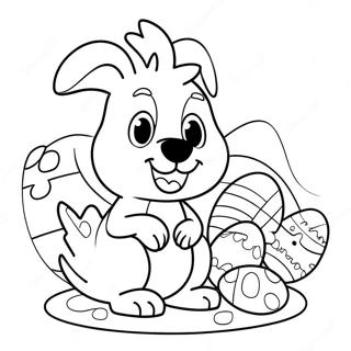 Bluey Ostern Ausmalbild 4120-3324