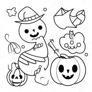 Kawaii Halloween Ausmalbild 41228-34229