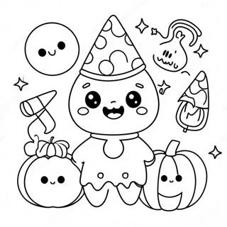 Kawaii Halloween Ausmalbild 41228-34230