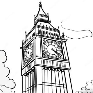 Big Ben Turm Ausmalbild 41279-34269