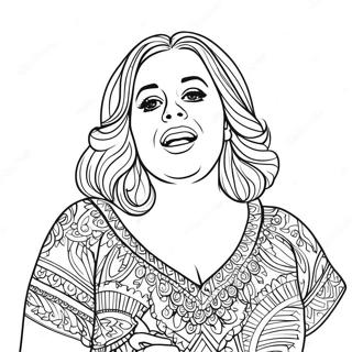 Adele Singt Auf Der Buhne Ausmalbild 41299-34287