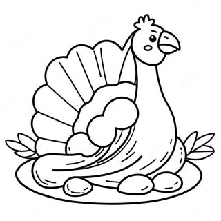 Ausmalbild Eines Thanksgiving Truthahns 41409-34368