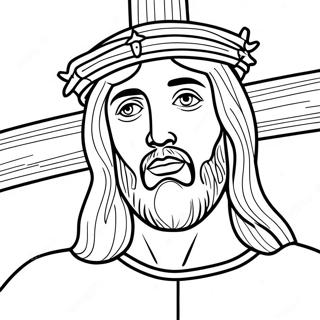 Jesus Am Kreuz Ausmalbild 41420-34372