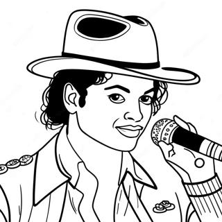 Schlechtes Michael Jackson Ausmalbild 41439-34390